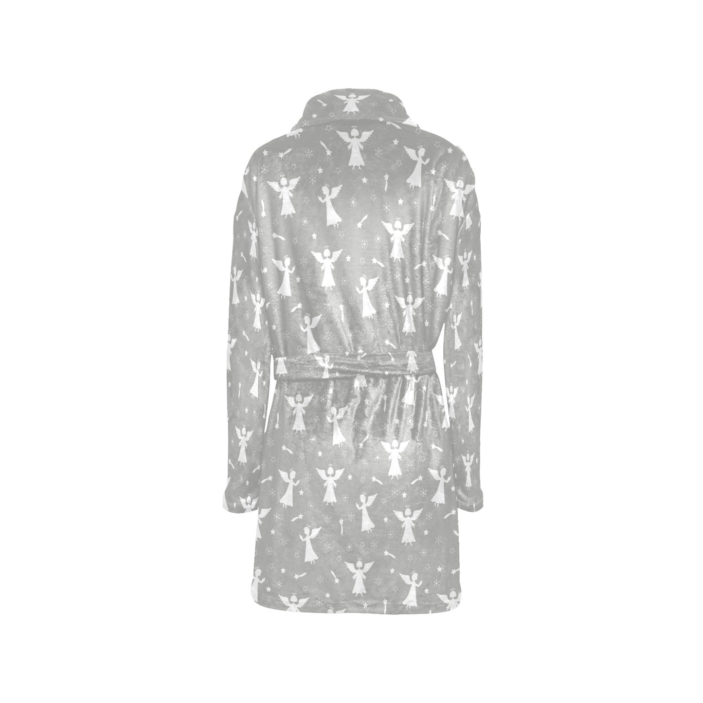 Angel Pattern Print Design 03 Women's Fleece Robe