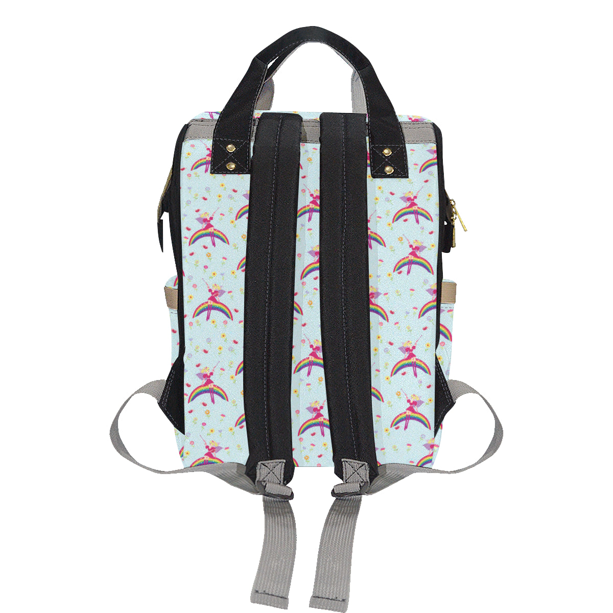 Fairy with Rainbow Print Pattern Diaper Bag Backpack