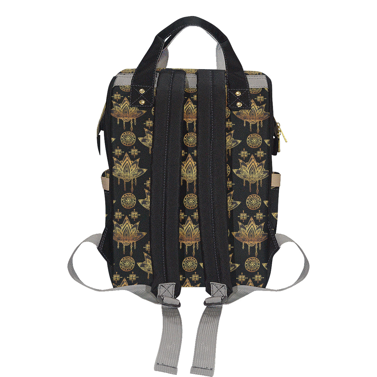 lotus Boho Pattern Print Design LO03 Diaper Bag Backpack