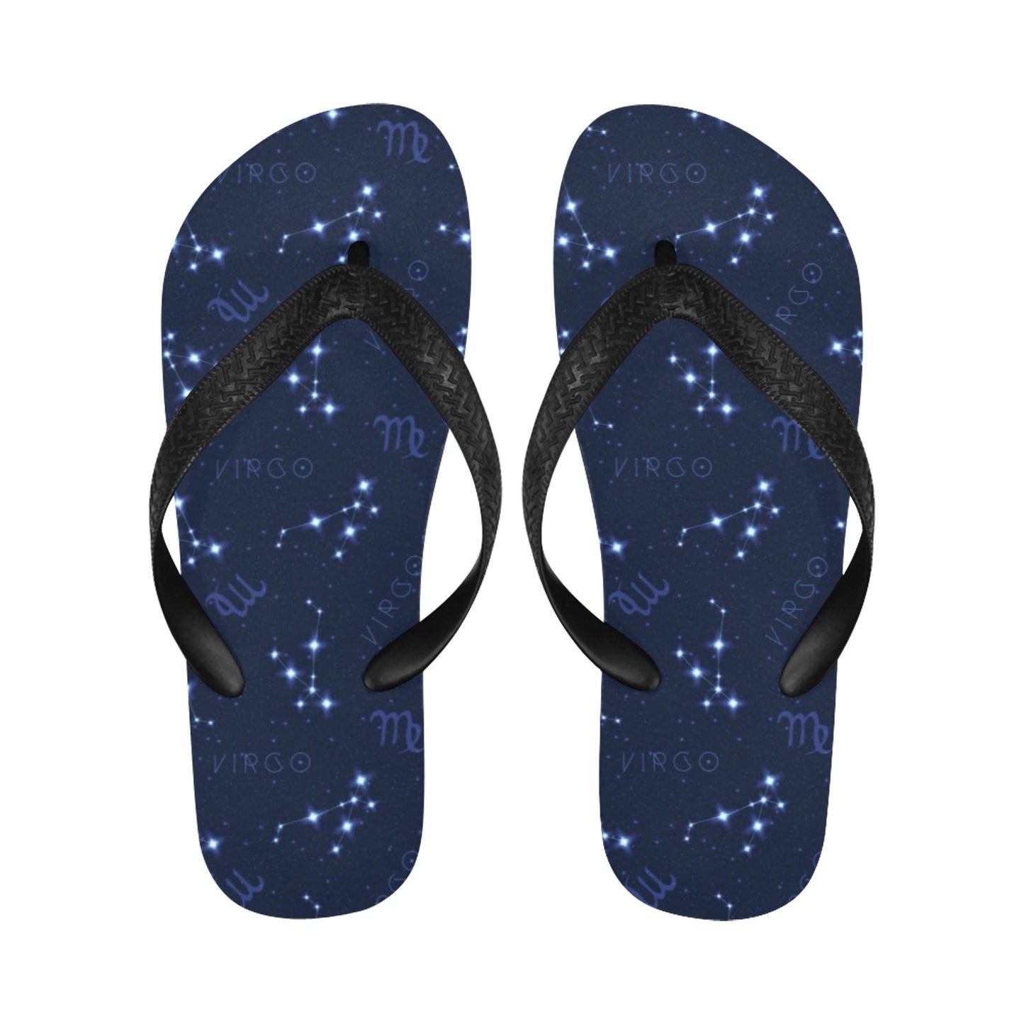 Virgo Print Design LKS303 Flip Flops