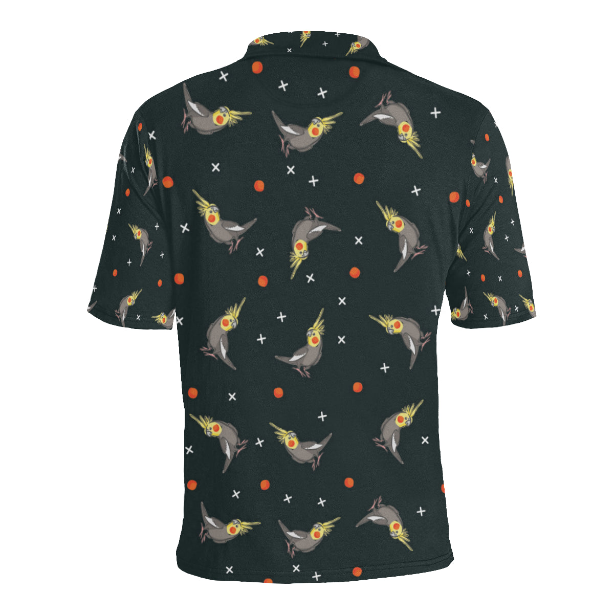 Cockatiel Pattern Print Design 02 Men Polo Shirt