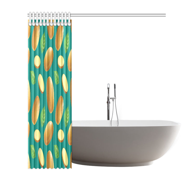 Potato Pattern Print Design A04 Shower Curtain