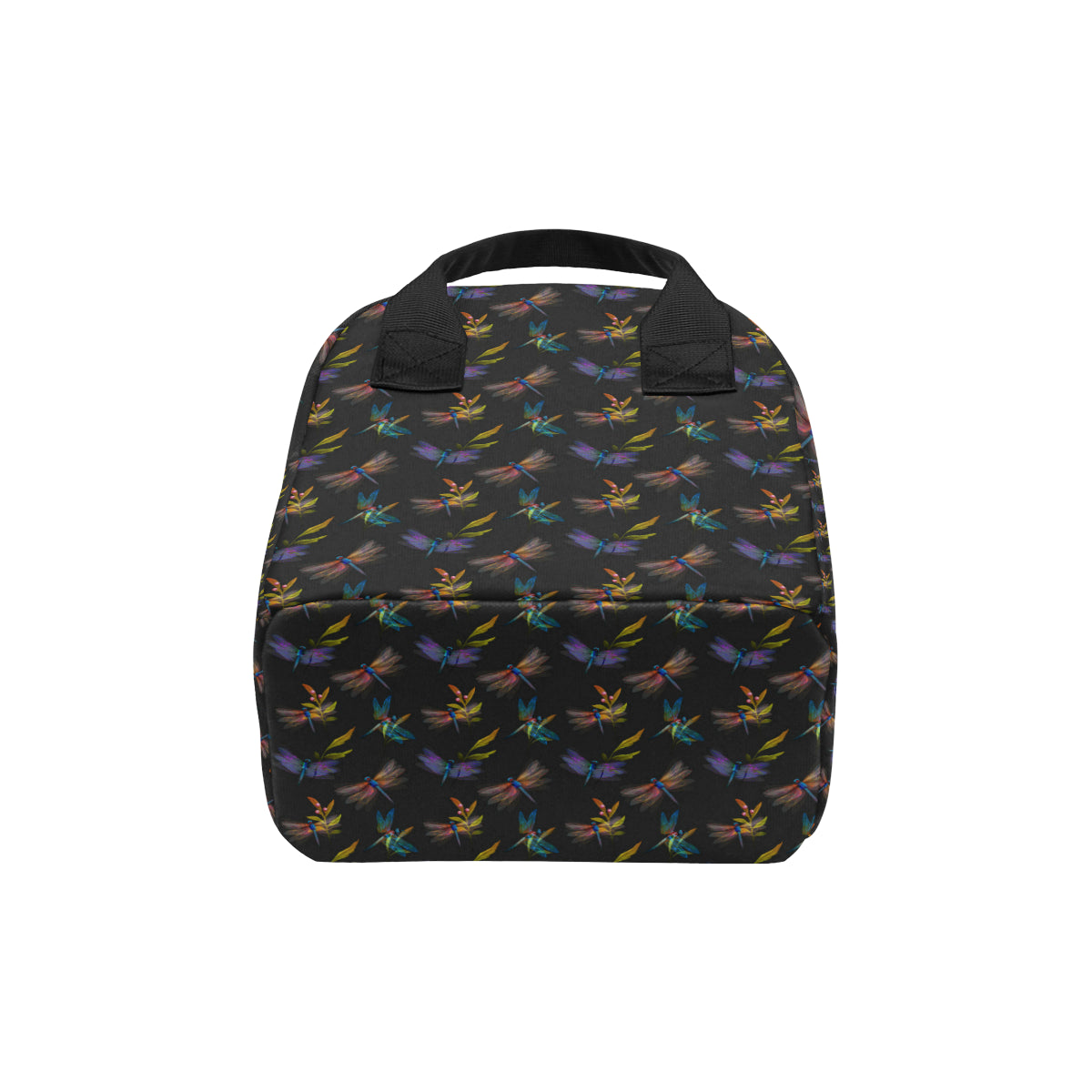 Dragonfly Colorful Realistic Print Insulated Lunch Bag