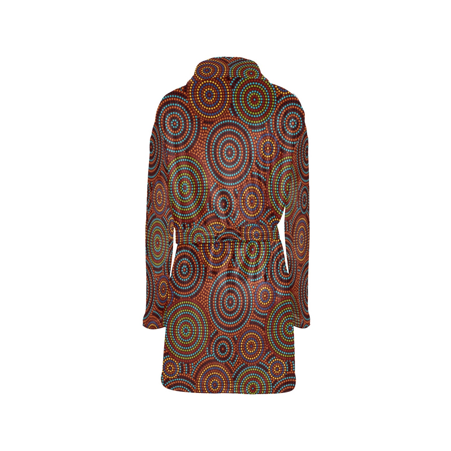 Aboriginal Print Design LKS403 Women's Fleece Robe