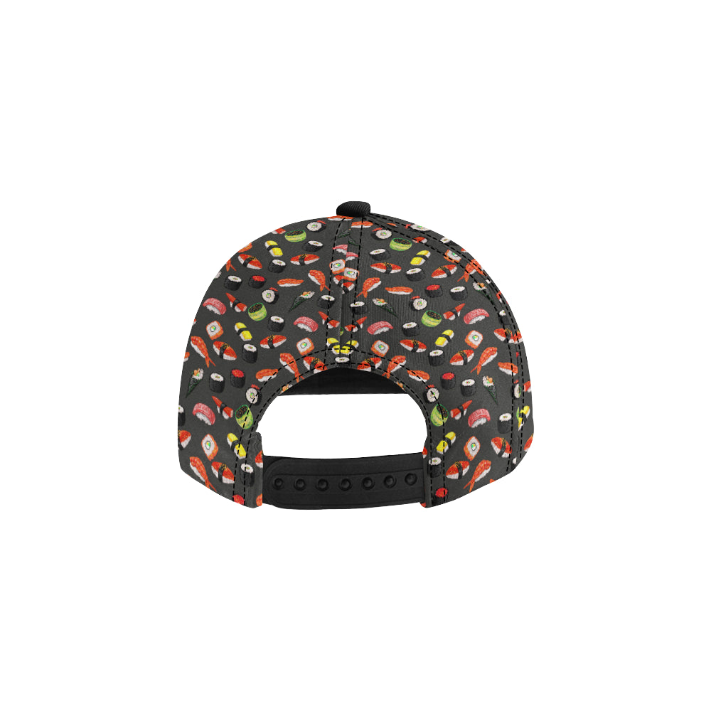 Sushi Design Print Snapback Cap