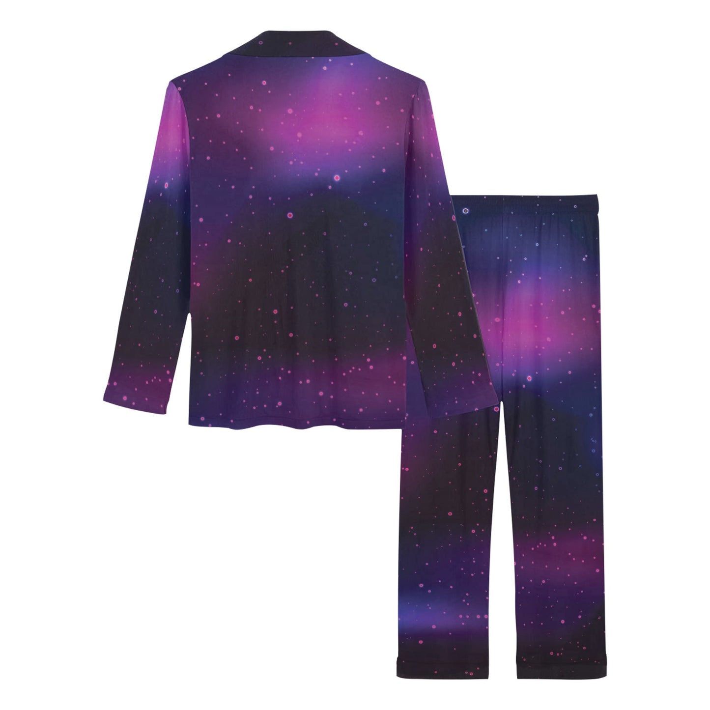 Night sky Pattern Print Design A04 Women's Long Pajama Set