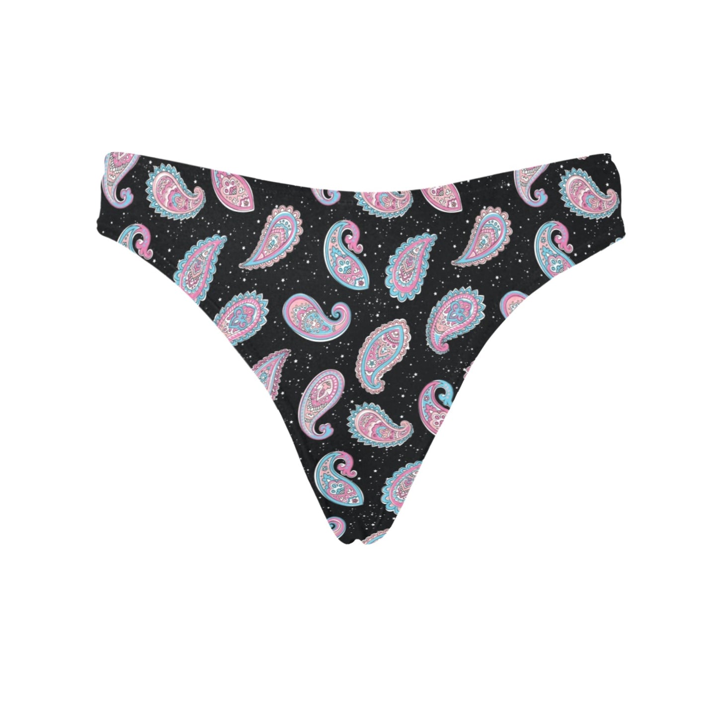 Paisley Pink Design Mandala Print Women's Thongs