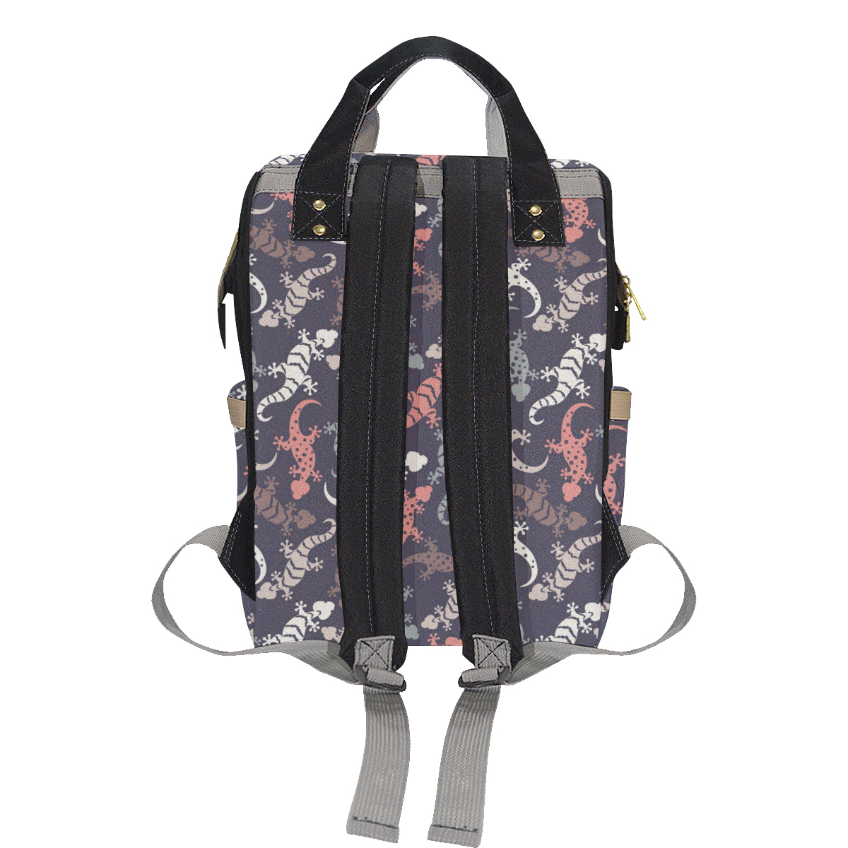 Gecko Pattern Print Design 02 Diaper Bag Backpack