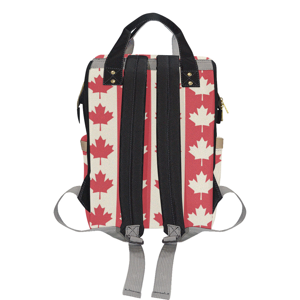 Maple Leaf Pattern Print Design 02 Diaper Bag Backpack