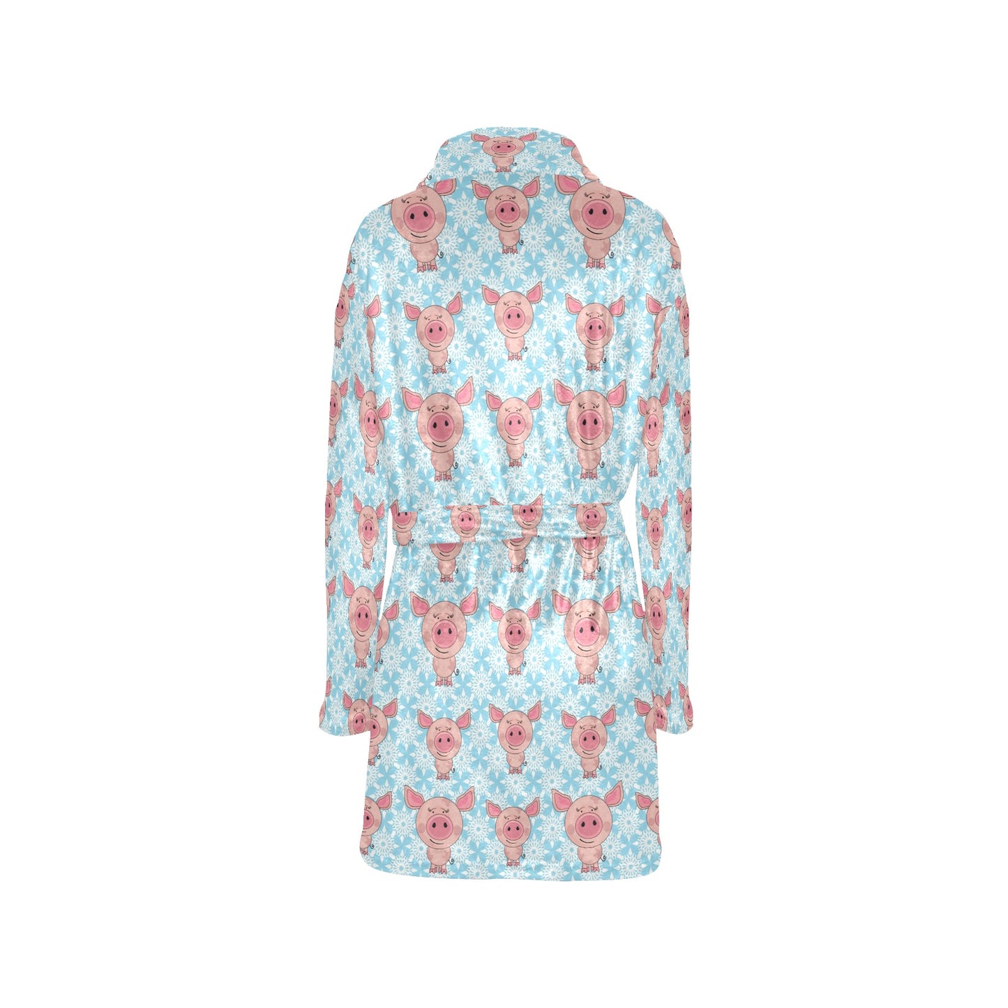Pig Print Design LKS402 Women's Fleece Robe