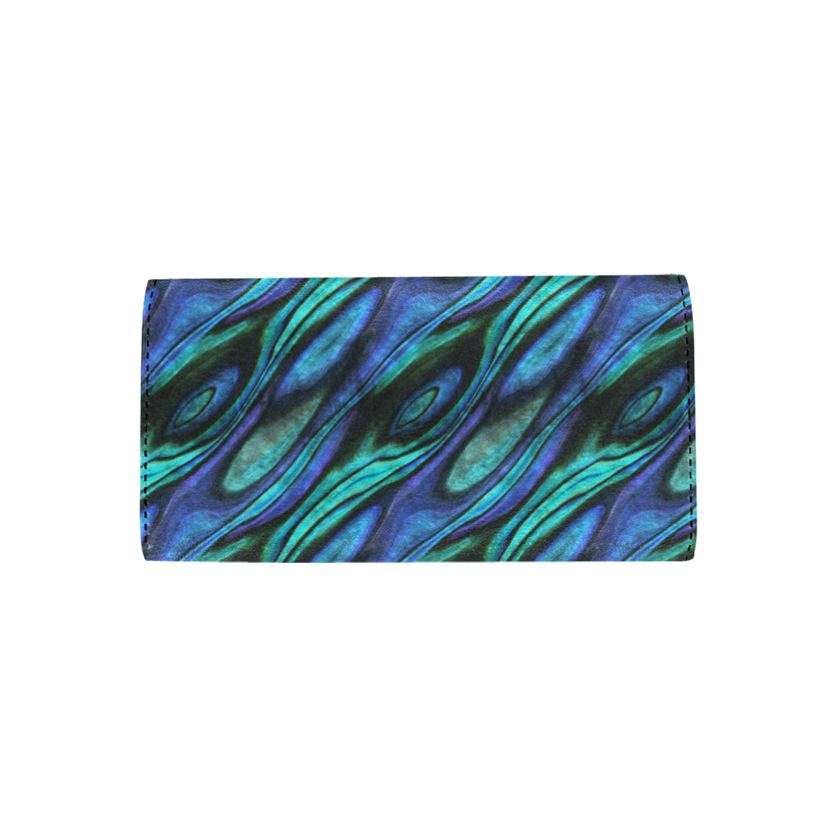 Abalone Pattern Print Design 03 Women's Trifold Wallet
