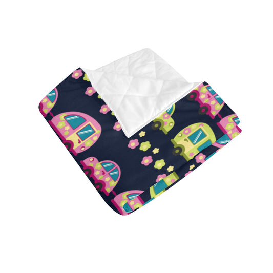 Camper Cute Camping Design No 3 Print Premium Quilt