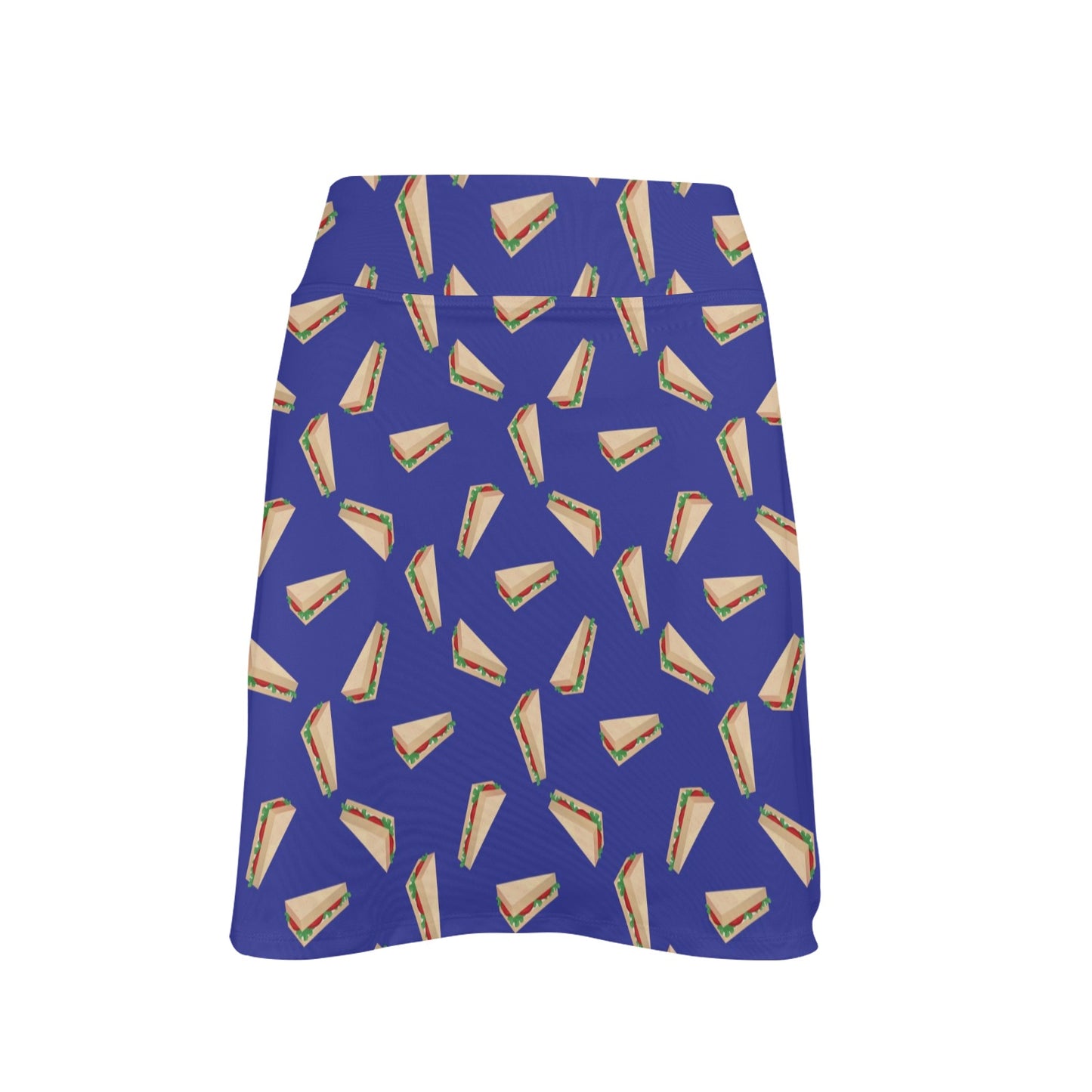 Sandwich Print Design LKS303 Women's Golf Skirt with Pocket