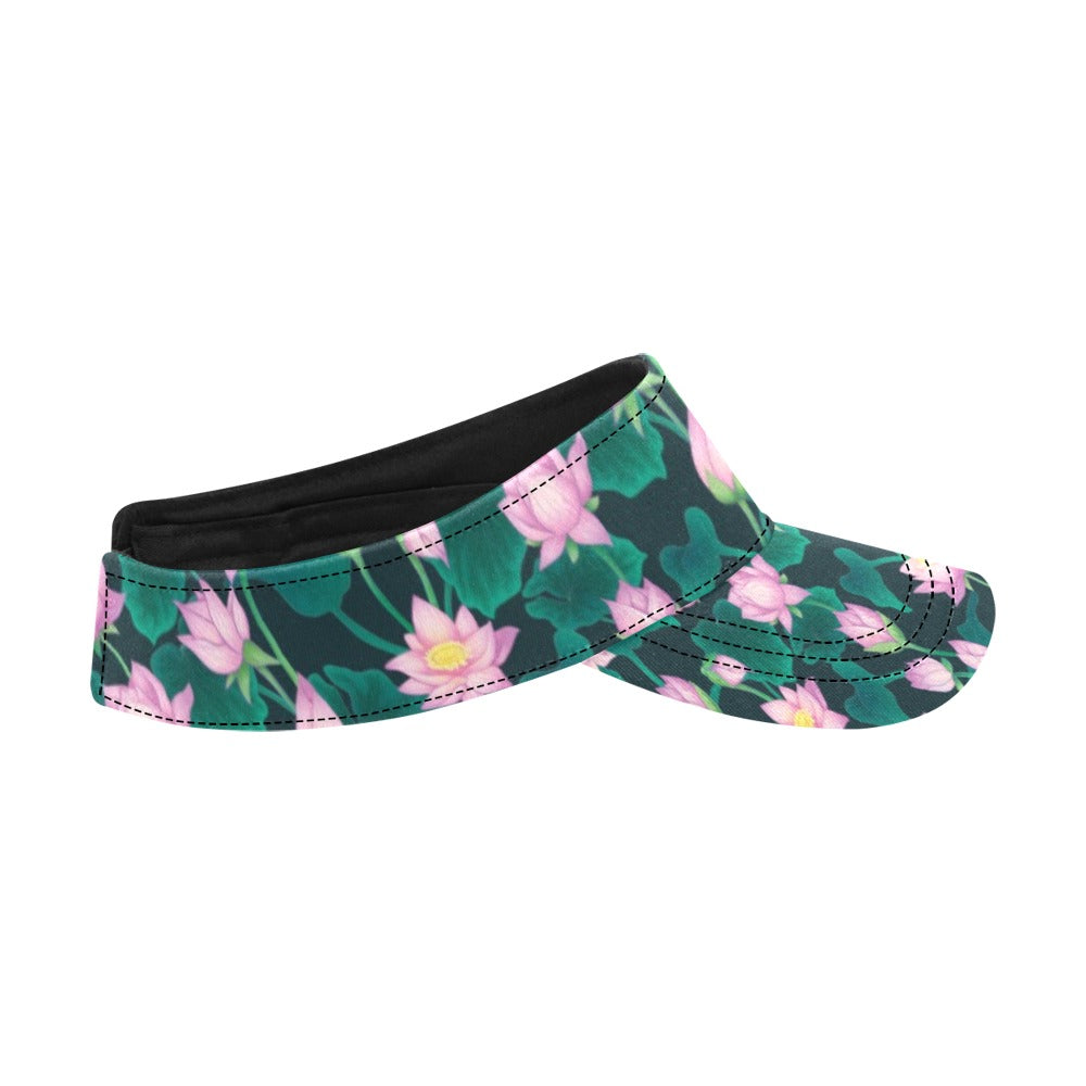 Water Lily Print Design LKS302 Unisex Sun Visor