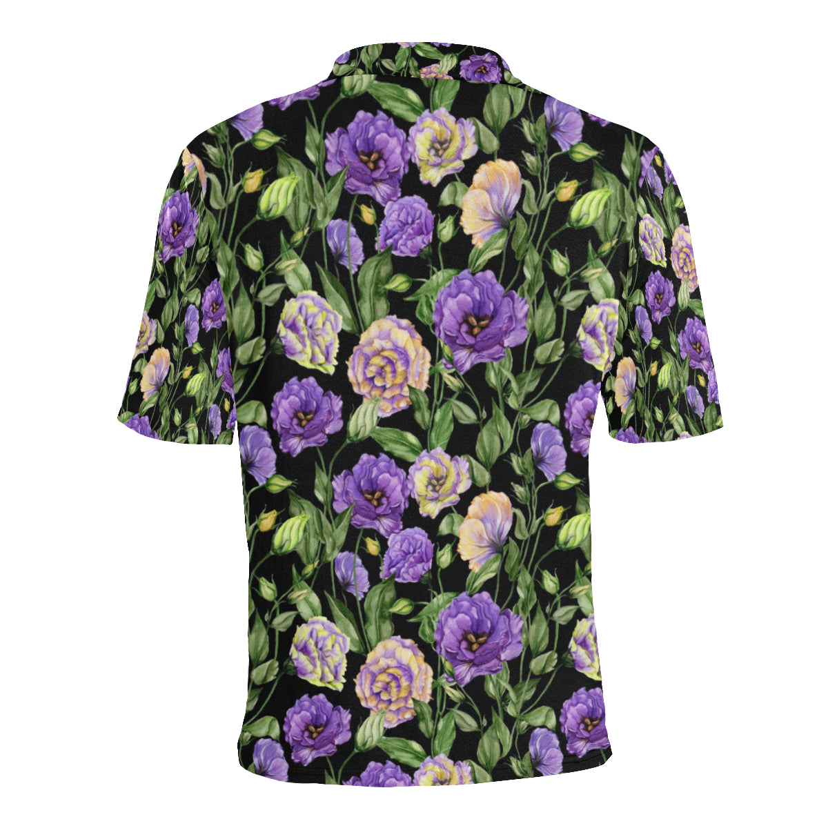 Lisianthus Pattern Print Design LT02 Men Polo Shirt