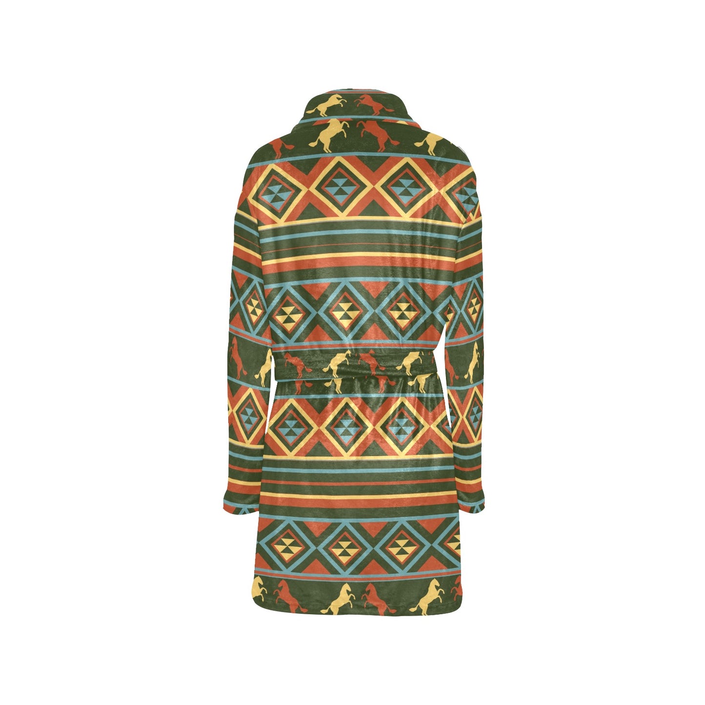 Horse Western Pattern Women's Fleece Robe