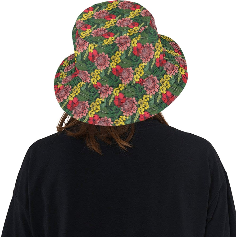 Summer Floral Print Design LKS305 Unisex Bucket Hat