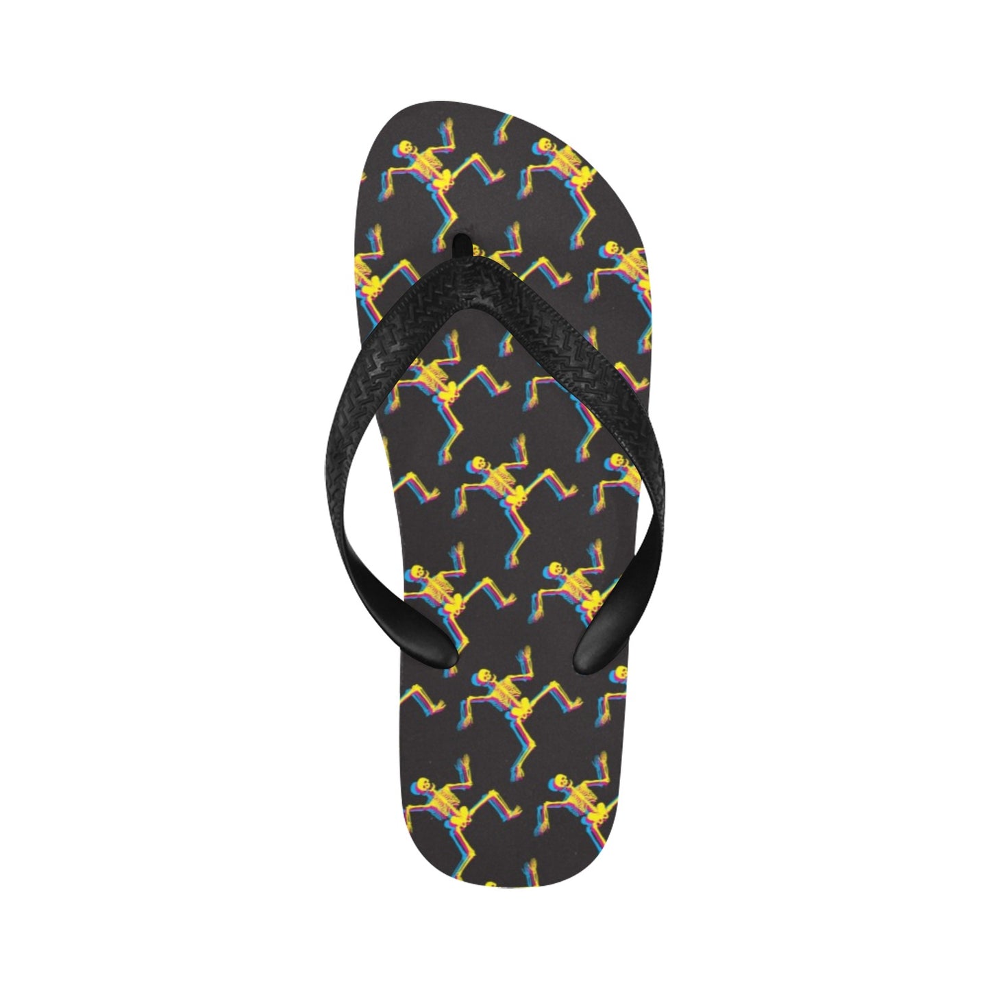 Skeleton Skeleton 3D Print Design LKS301 Flip Flops