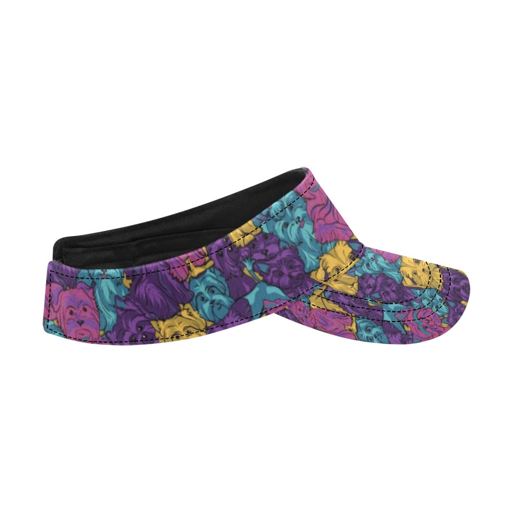 Yorkshire Terriers Print Design LKS3010 Unisex Sun Visor