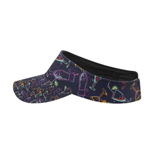 Cocktail Pattern Print Design 04 Unisex Sun Visor