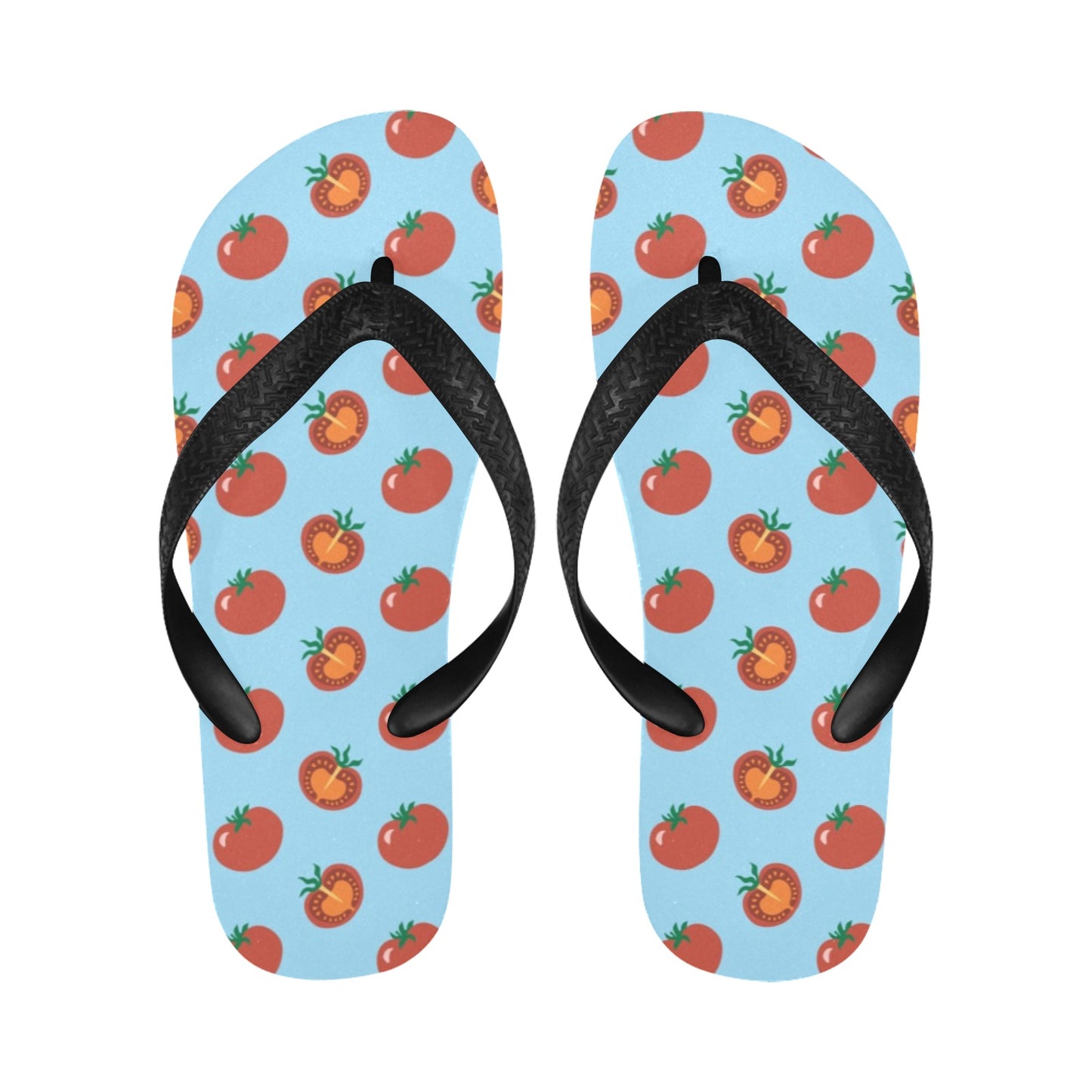 Tomato Print Design LKS304 Flip Flops