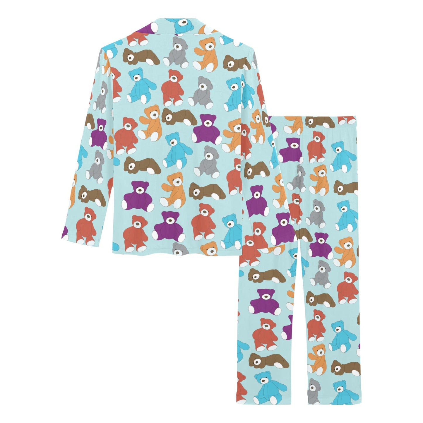 Bear Cute Pattern Print Design 03 Women's Long Pajama Set