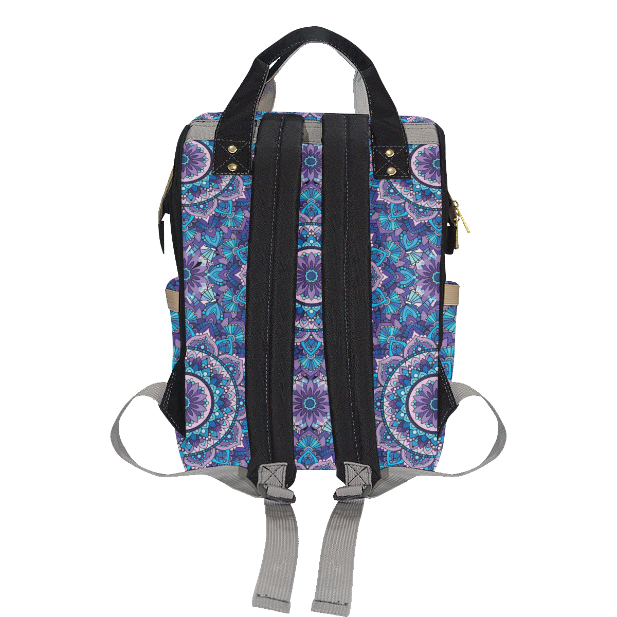Mandala Pattern Print Design 04 Diaper Bag Backpack