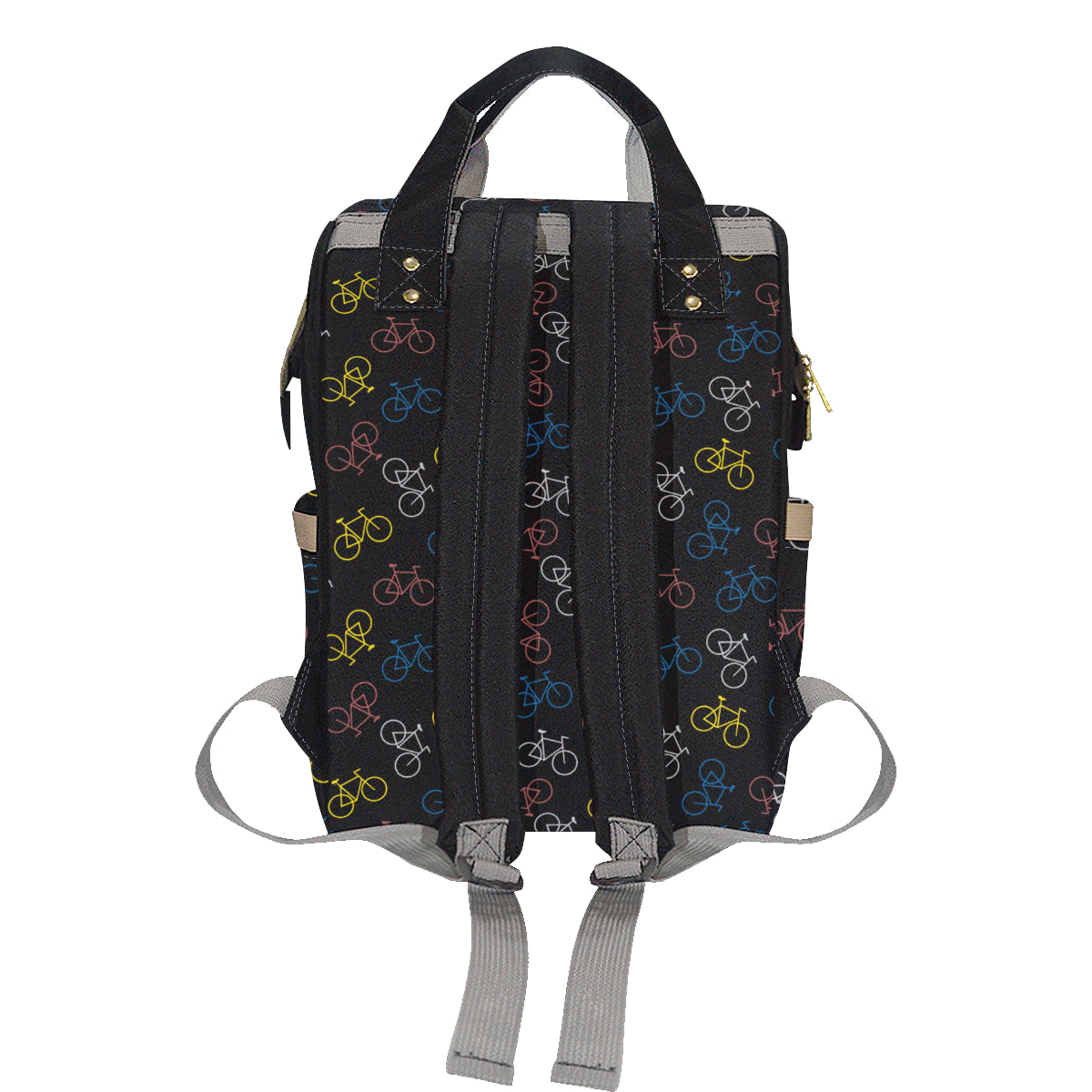 Bicycle Pattern Print Design 03 Diaper Bag Backpack