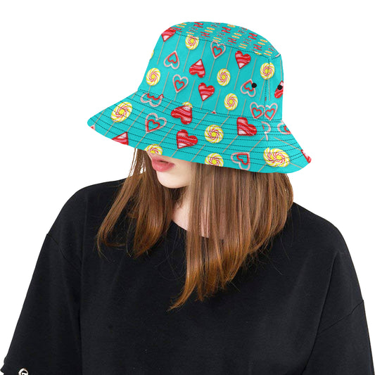 Lollipop Pattern Print Design LL06 Unisex Bucket Hat
