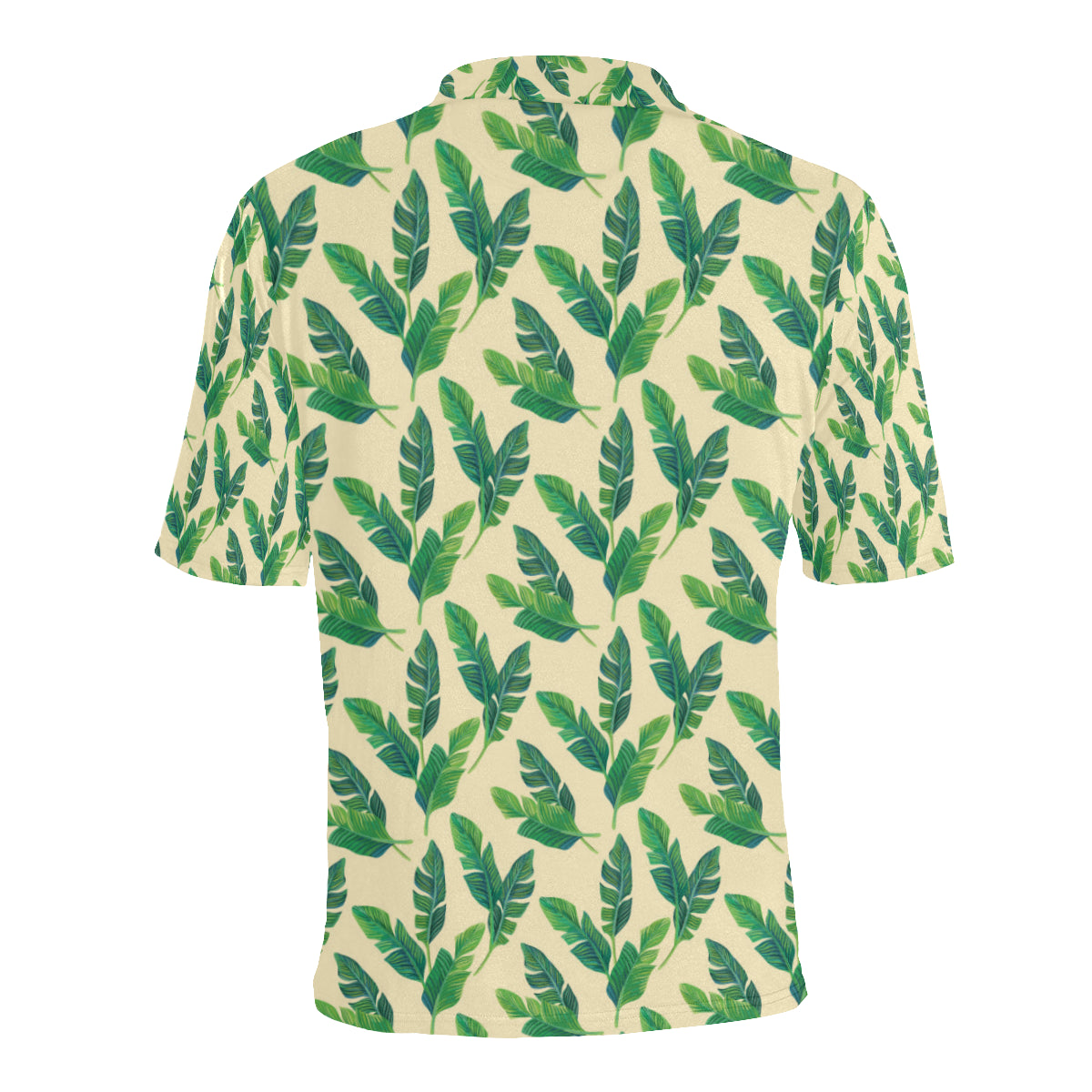 Banana Leaf Pattern Print Design 01 Men Polo Shirt
