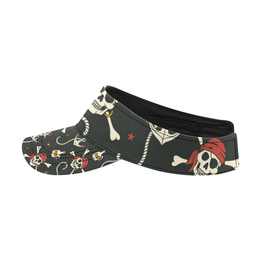 Pirate Pattern Print Design A02 Unisex Sun Visor