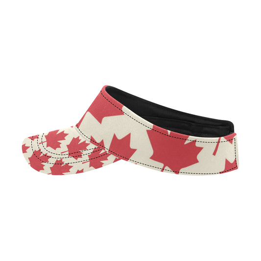 Maple Leaf Pattern Print Design 03 Unisex Sun Visor