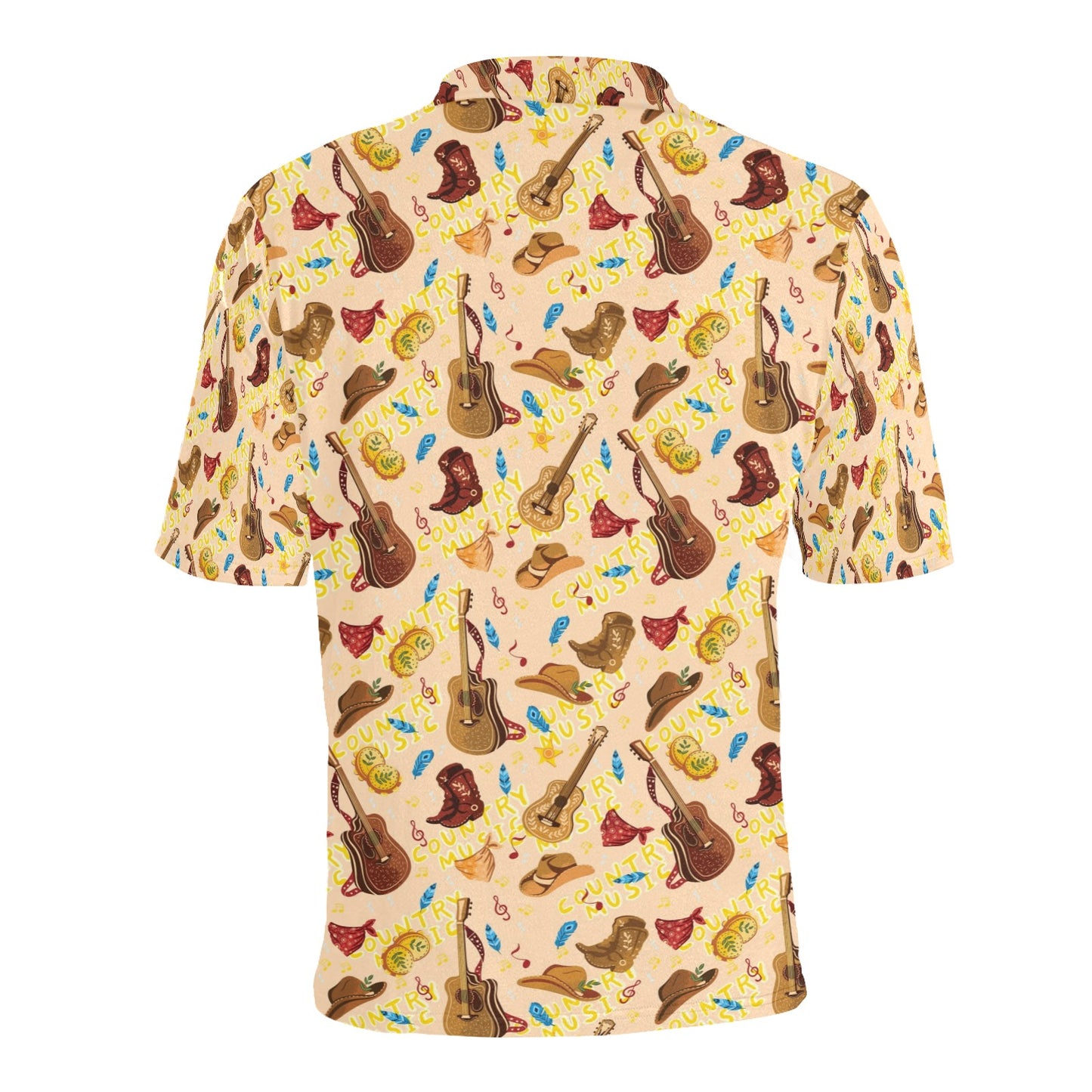Western Lifestyle Print Design LKS303 Men Polo Shirt