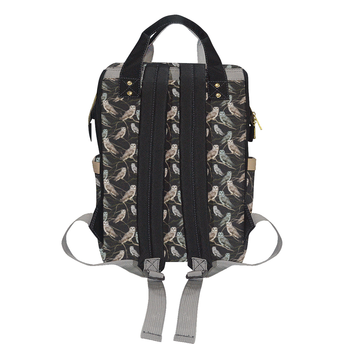 Owl Branch Themed Design Print Diaper Bag Backpack