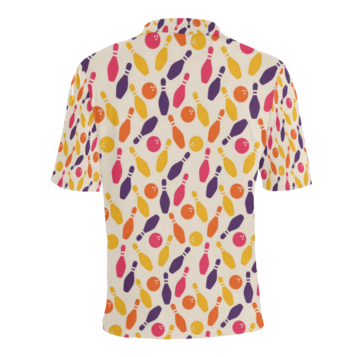 Bowling Pattern Print Design 06 Men Polo Shirt