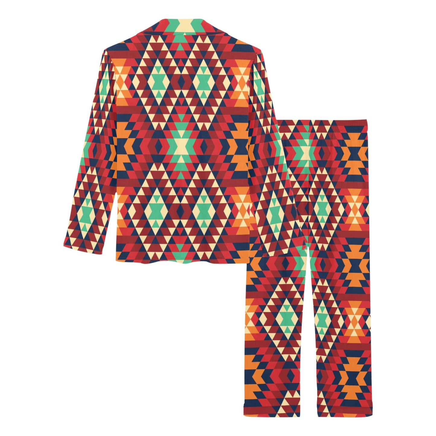 Native Pattern Print Design A07 Women's Long Pajama Set