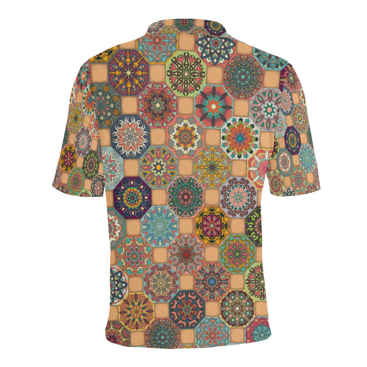 Boho Pattern Print Design 07 Men Polo Shirt