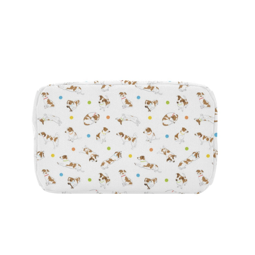 Russell Terriers With Balls Print Design LKS307 Insulated Lunch Bag