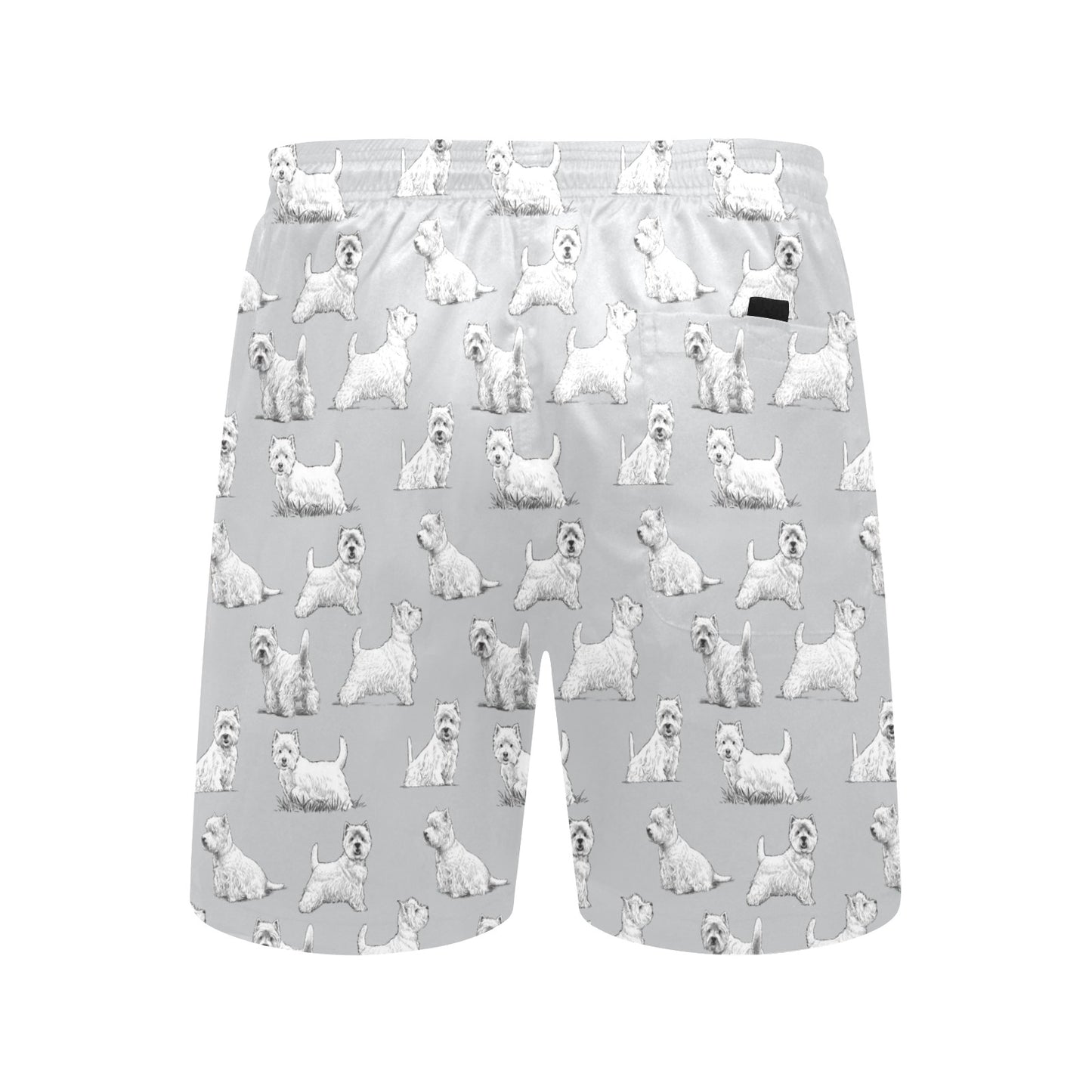 Scottish Terriers Print Design LKS3011 Men's Swim Trunks Beach Shorts