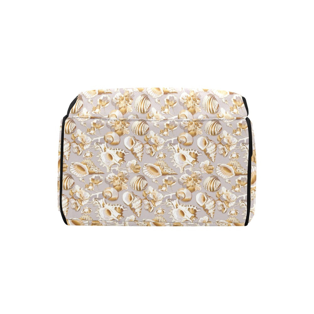 Seashell Print Design LKS309 Diaper Bag Backpack