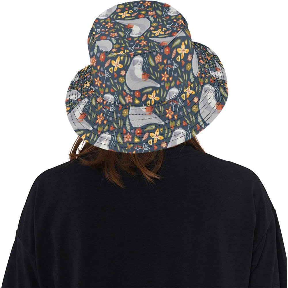 Sloth Print Design LKS303 Unisex Bucket Hat