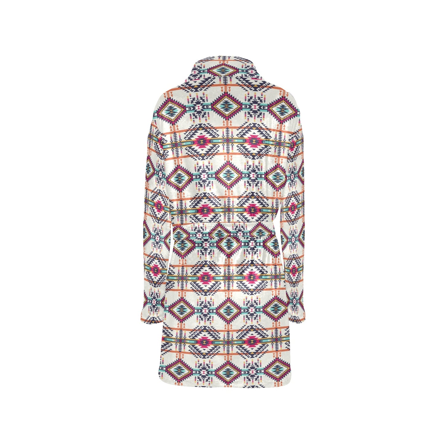 Indian Navajo Art Themed Design Print Women's Fleece Robe