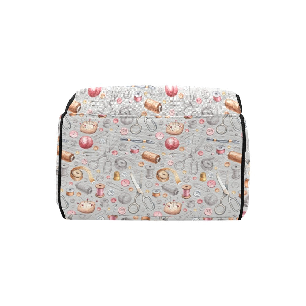 Sewing Equipment Print Design LKS302 Diaper Bag Backpack