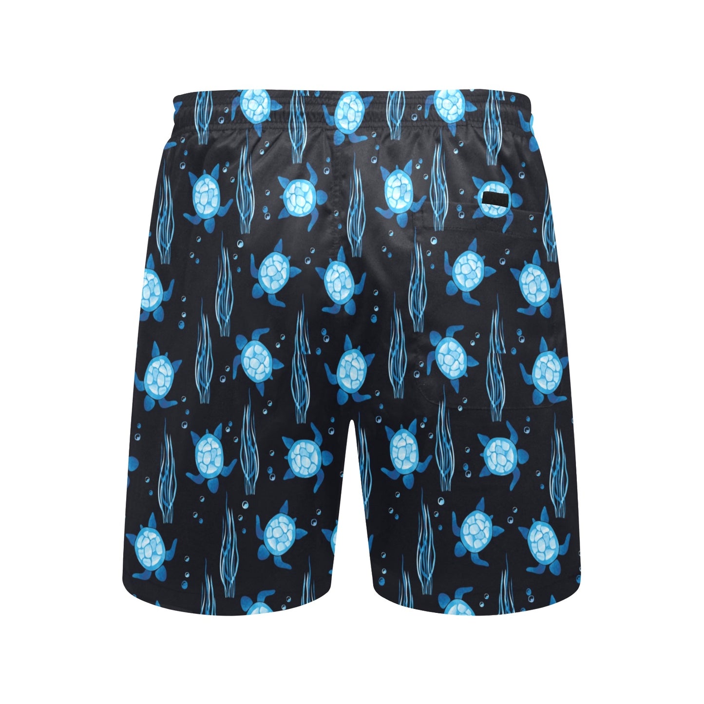 Sea Turtle Print Design LKS3013 Men's Swim Trunks Beach Shorts