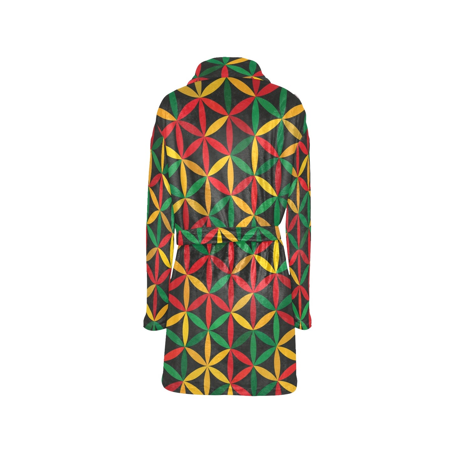 Rasta Pattern Print Design A04 Women's Fleece Robe