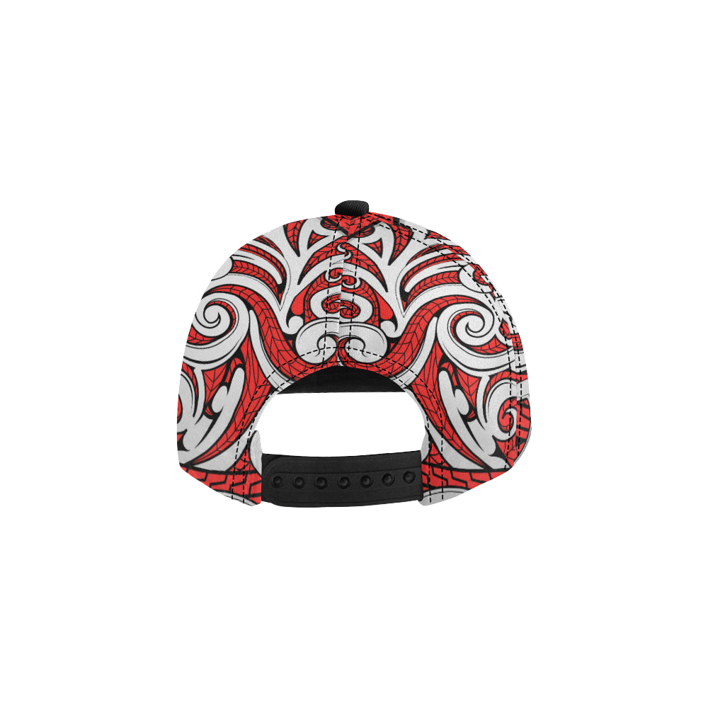 Maori Polynesian Themed Design Print Snapback Cap