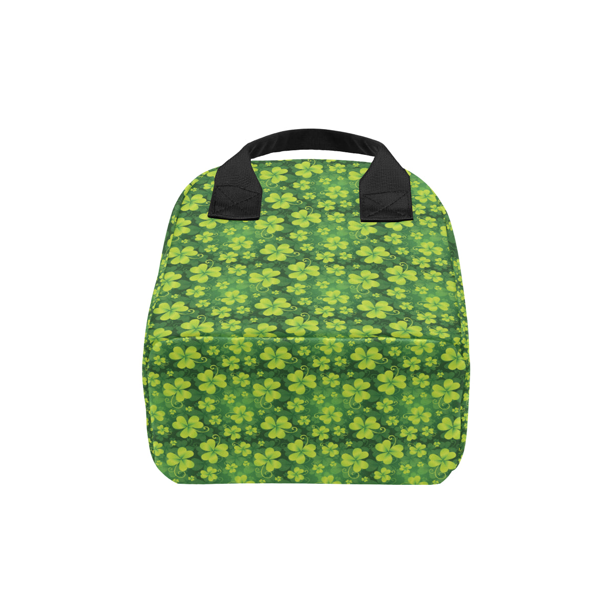Shamrock Clover Print Insulated Lunch Bag