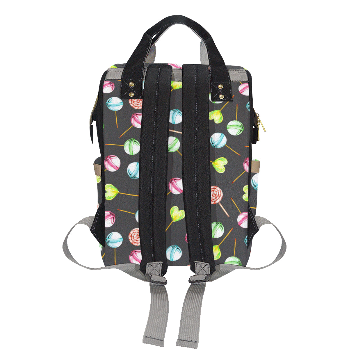 Lollipop Pattern Print Design LL02 Diaper Bag Backpack