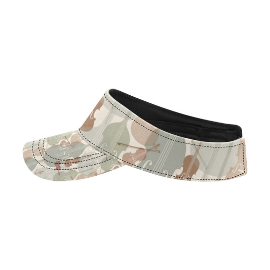 Violin Pattern Print Design 01 Unisex Sun Visor