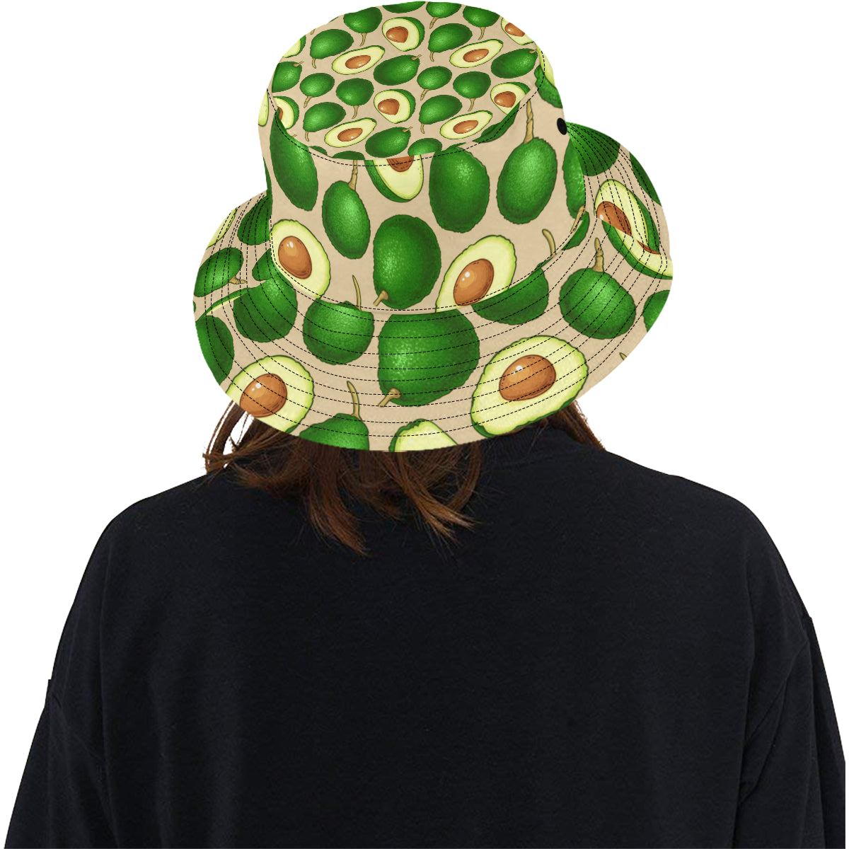 Avocado Pattern Print Design AC010 Unisex Bucket Hat